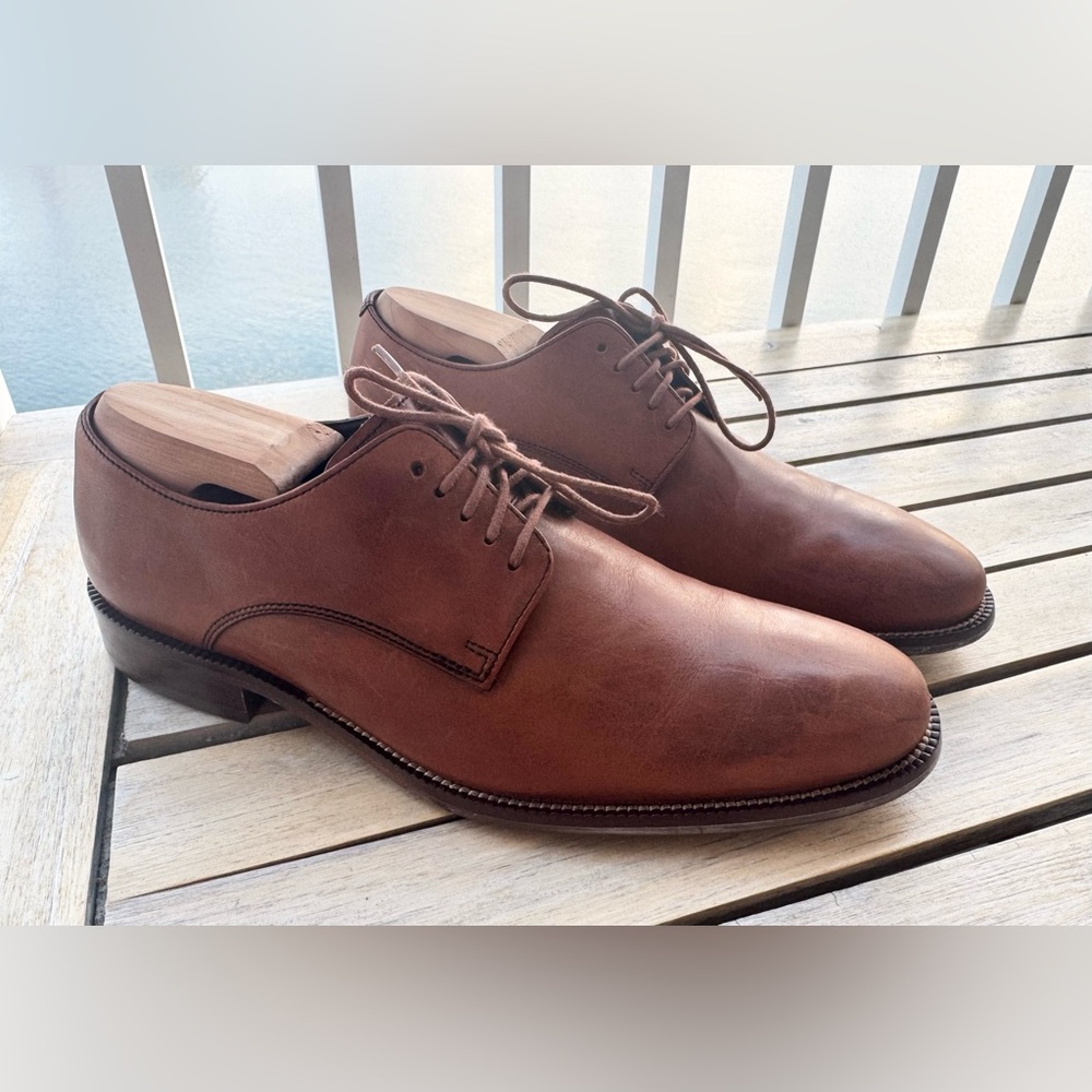 Cole Haan brown Leather Men's Oxfords - Picture 2 of 9